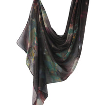 WJ001  Printed Tie-Dye Polyester Long Hijab