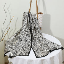21203  Printed Extra-Long Lightweight Polyester Layering Scarf