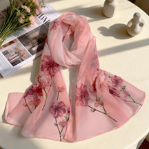 XX2001   Versatile Printed Chiffon Scarf