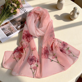 XX2001   Versatile Printed Chiffon Scarf