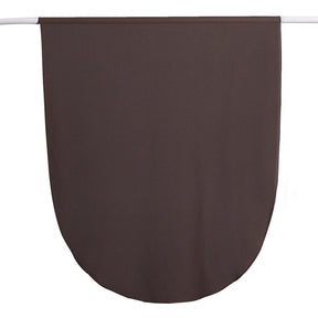 MRYJ01  Rounded hem semi-circular chiffon hijab