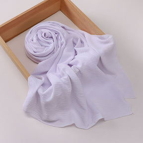 MSL426   Imitation cotton and linen pleated hijab