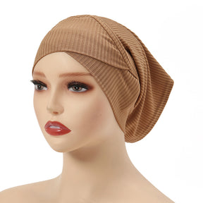 MSL028 Fashion bottom hat threaded cotton solid color headscarf