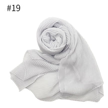 ND349  Plain Breathable Voile Twill Crinkle Hijab