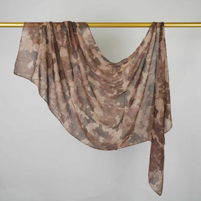 BF007  Polyester-cotton tie-dye watercolor hijab