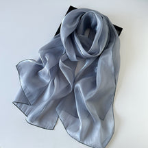 OGS01  Plain Glossy Organza Silky-Look Hijab