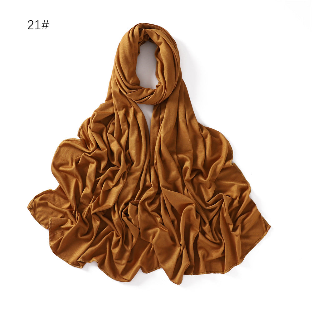 YZ101  Small-Size Plain Mercerized Cotton Jersey Hijab