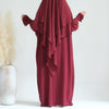 15 - Wine Red Abaya + Hijab