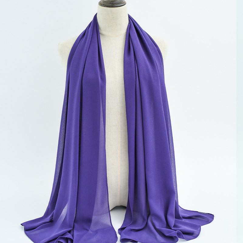 G50 132 warna Tudung chiffon mutiara