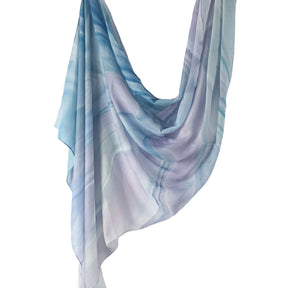 WJ001  Printed Tie-Dye Polyester Long Hijab