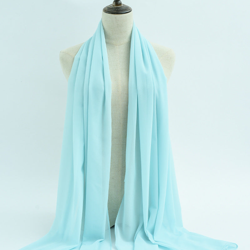 G50 132 warna Tudung chiffon mutiara