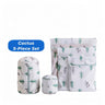 #145-Cactus 5 Piece Set （Small Medium Large Cylinder Bra Bag）