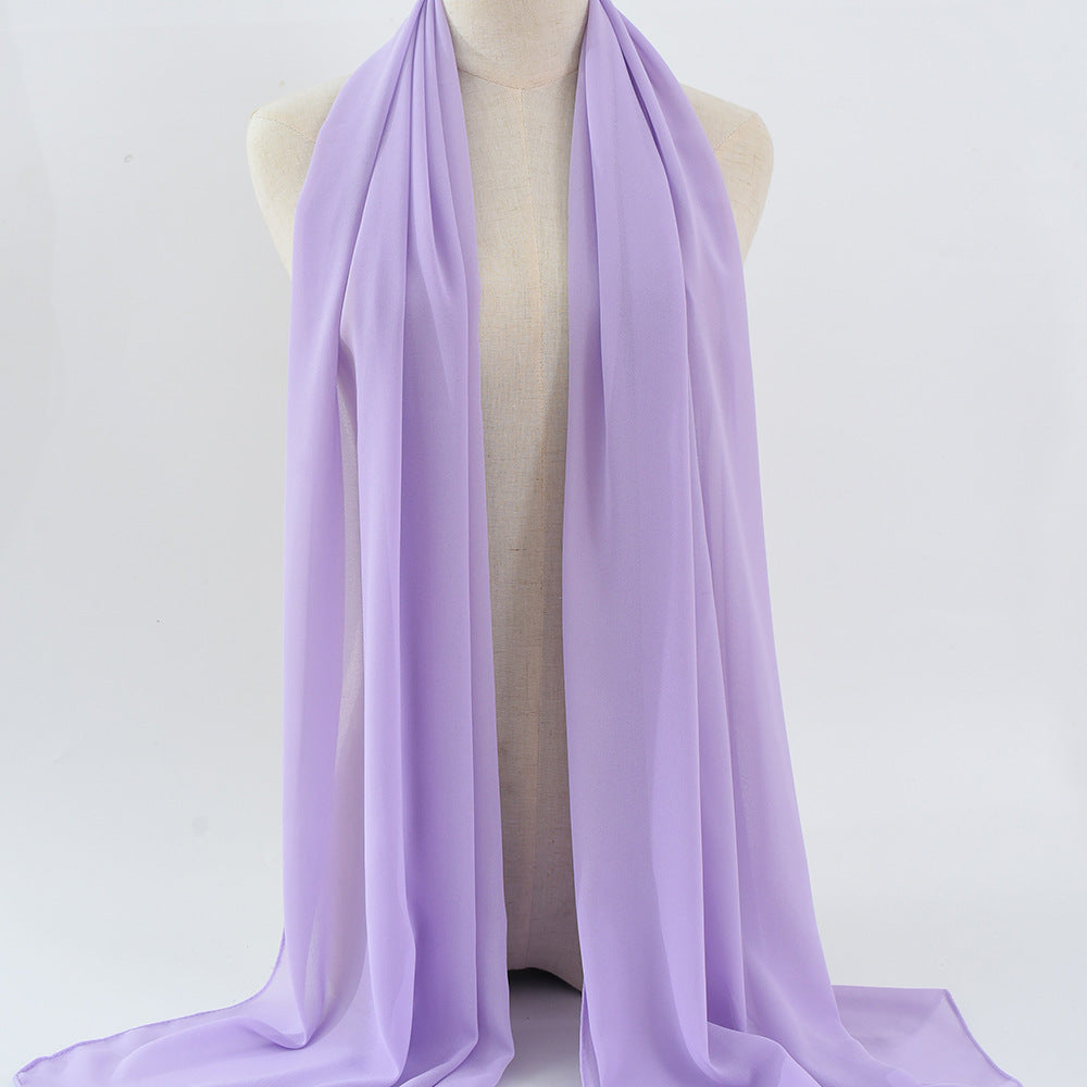 G50 132 warna Tudung chiffon mutiara