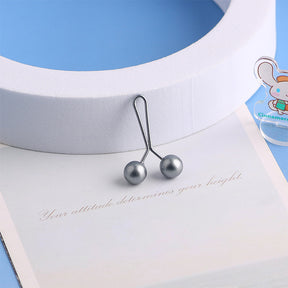 C-1088  Boxed shiny metal paint bead clip - 12 pieces per box