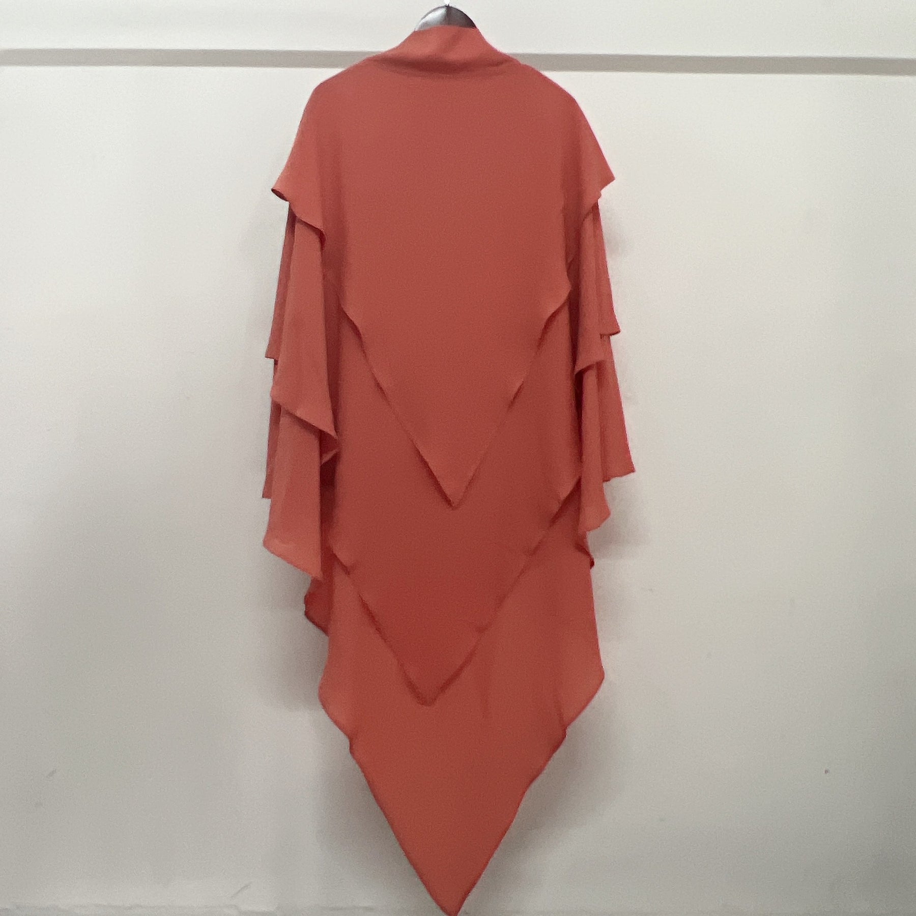 21903  Plain Polyester Triple-Layer Fresh Sweet Khimar Hijab