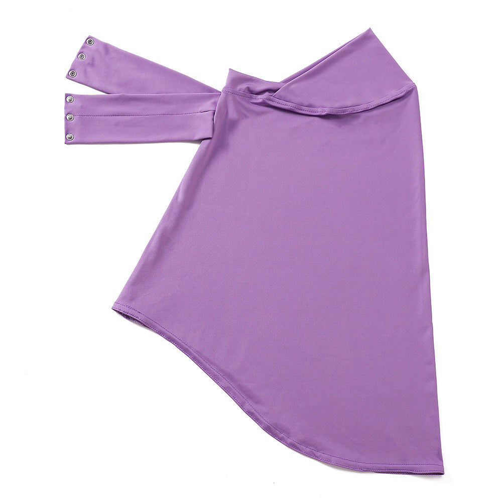 MSL305  Plain Chin-Covering Convenient Hijab Undercap