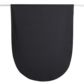 MRYJ01  Rounded hem semi-circular chiffon hijab