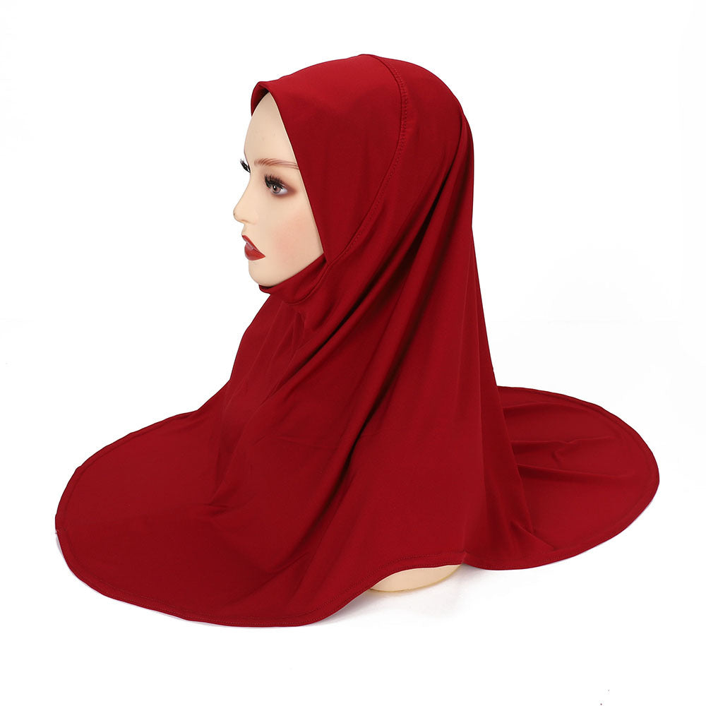 MSL352Double layer round edge headscarf high elastic gauze scarf