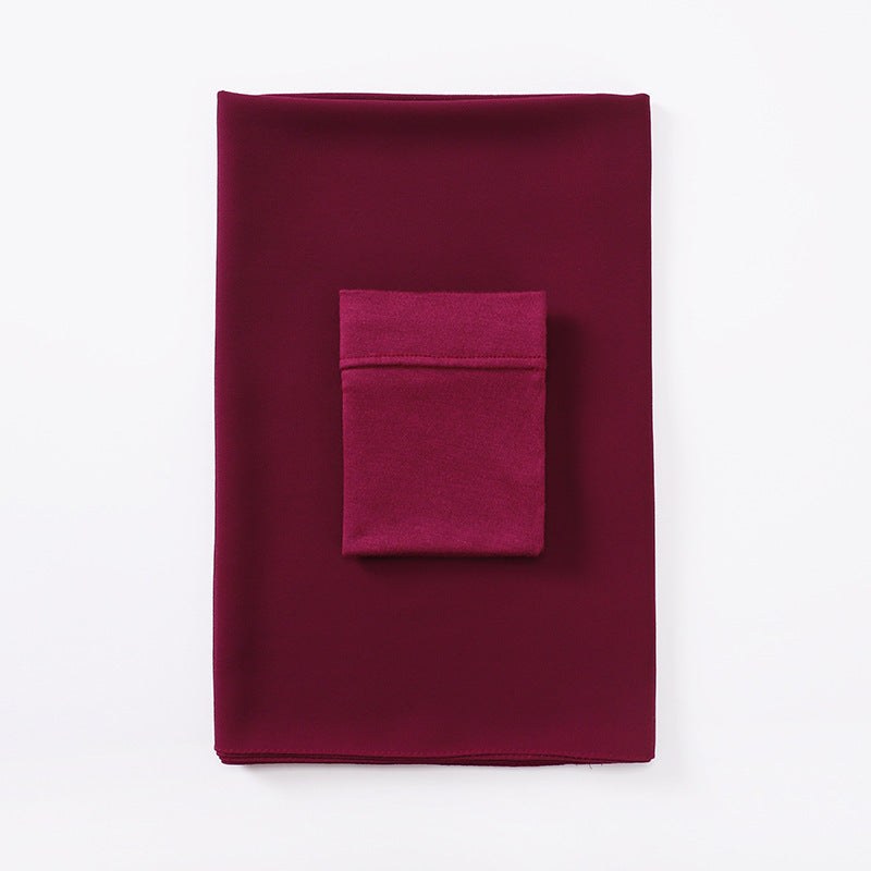 MSL288 Plain Jersey Chiffon Pearl Hijab Undercap