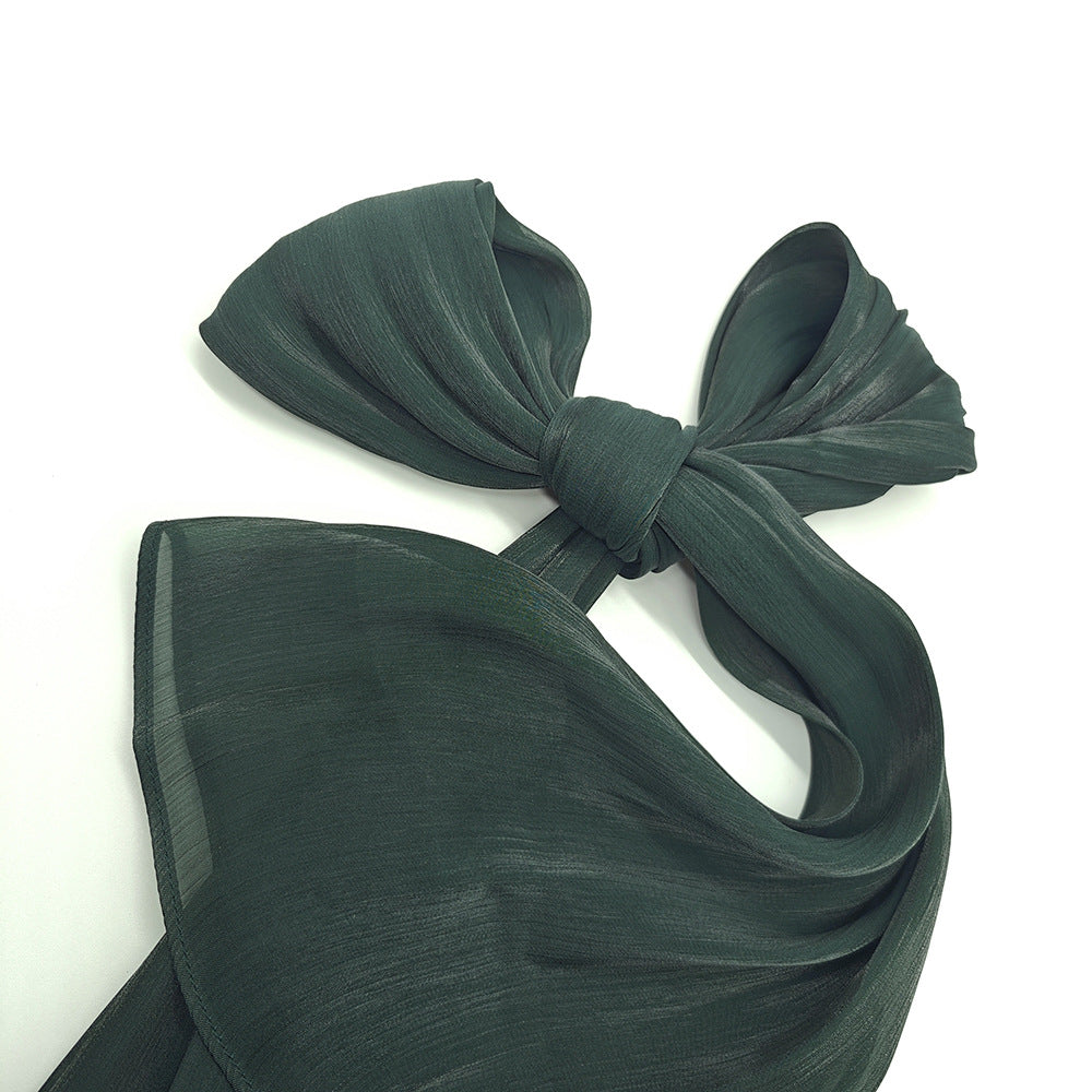 JS005  Island Satin Crepe Long Scarf