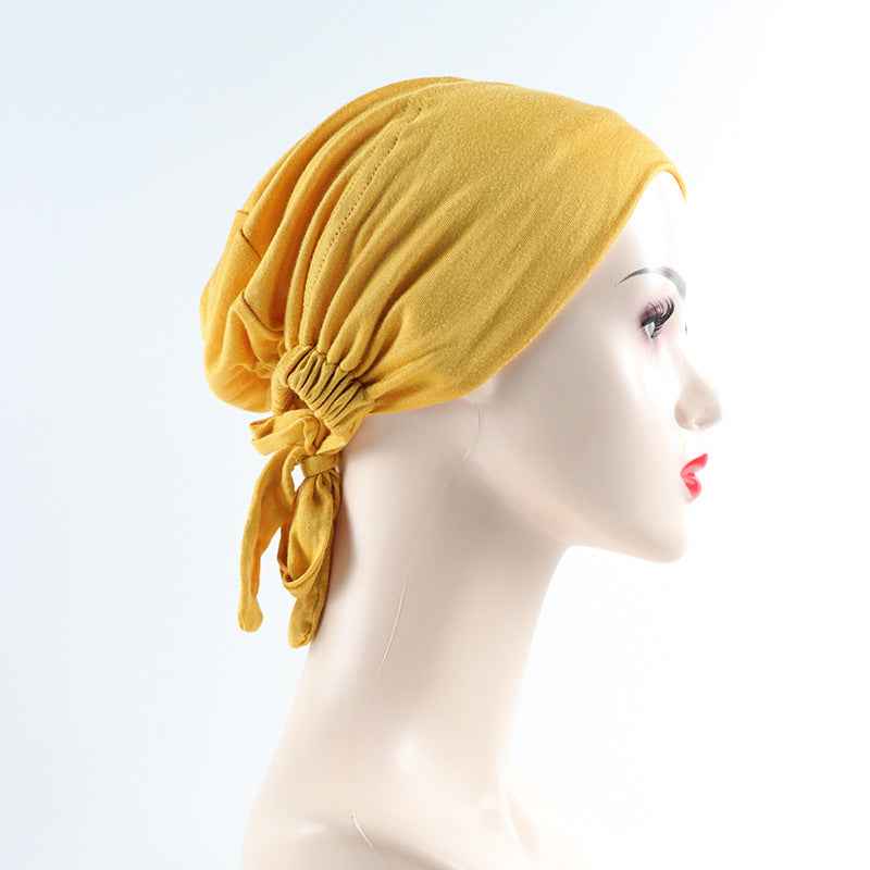 G299 Stretch Mercerized Cotton Lined Cap with Adjustable Strap - MOQ:10