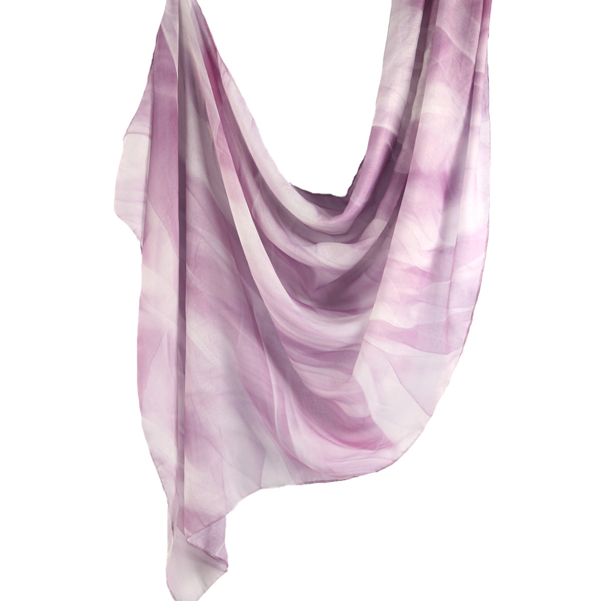 WJ001  Printed Tie-Dye Polyester Long Hijab