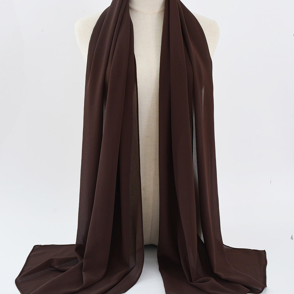 G50 132 warna Tudung chiffon mutiara