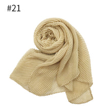 ND349  Plain Breathable Voile Twill Crinkle Hijab