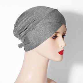 ORU-01  Solid color modal new base cap solid color headscarf