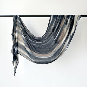 SS007  Gradient Rainbow Collection Short Tassel Crinkled Hijab