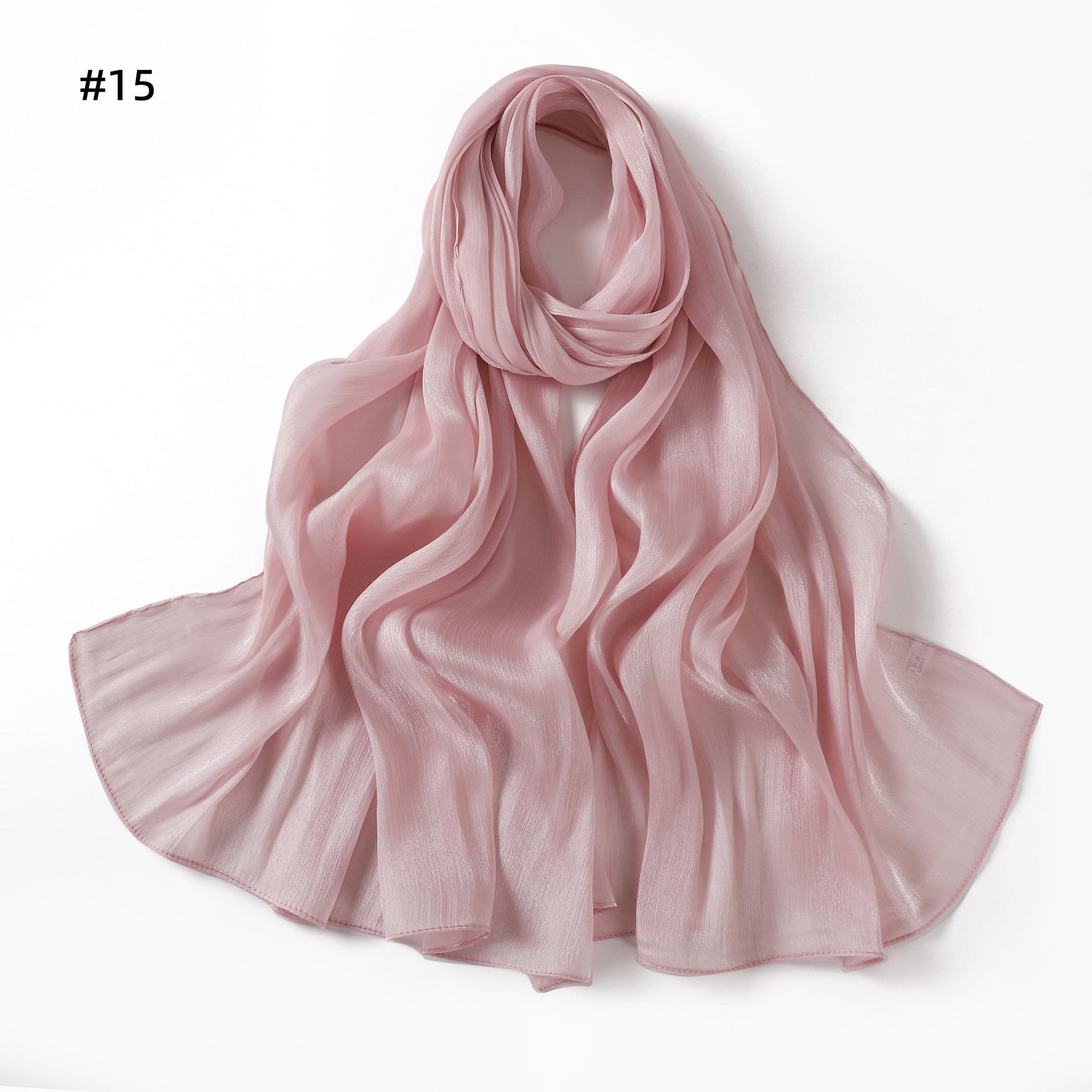 YZ206  Spring and summer new thin soft shiny silk shawl scarf