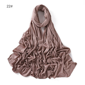 YZ101  Small-Size Plain Mercerized Cotton Jersey Hijab