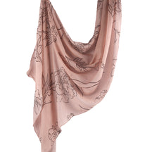WJ001  Printed Tie-Dye Polyester Long Hijab