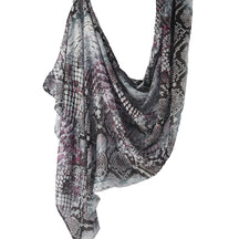 WJ001  Printed Tie-Dye Polyester Long Hijab