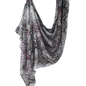 WJ001  Printed Tie-Dye Polyester Long Hijab