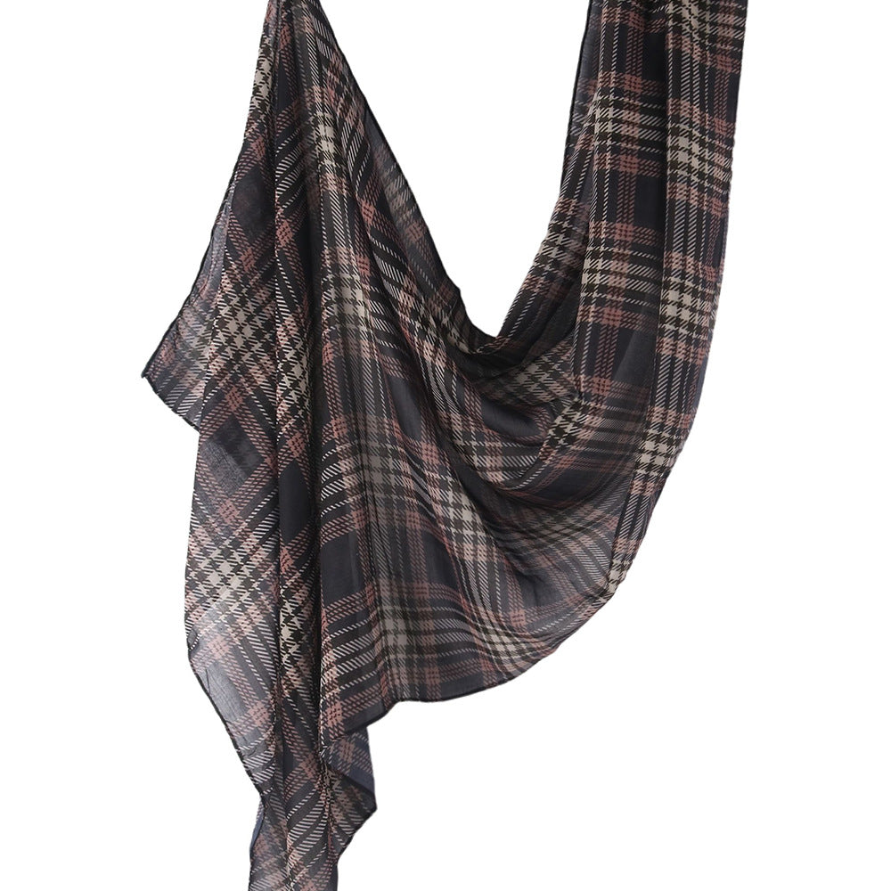 WJ001  Printed Tie-Dye Polyester Long Hijab