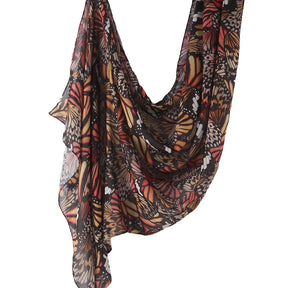 WJ001  Printed Tie-Dye Polyester Long Hijab