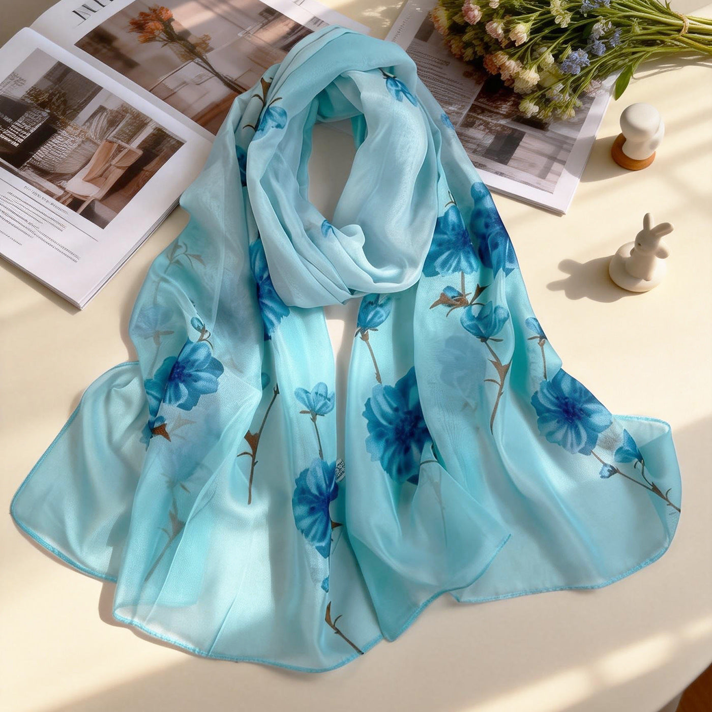 XX2001   Versatile Printed Chiffon Scarf