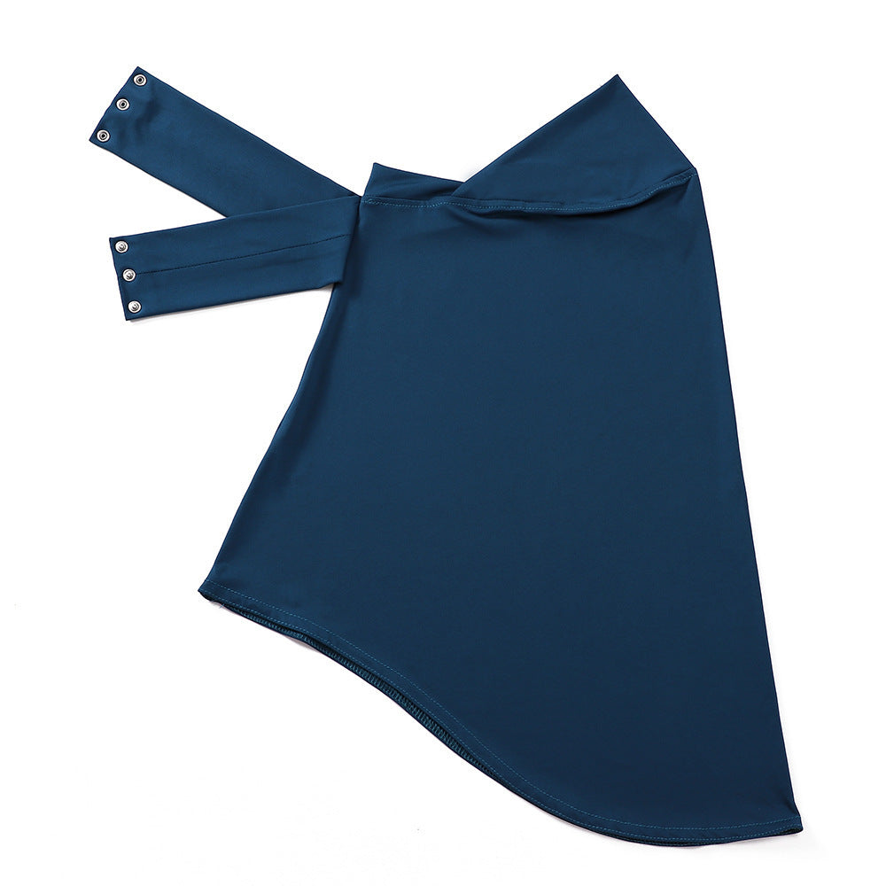 MSL305  Plain Chin-Covering Convenient Hijab Undercap