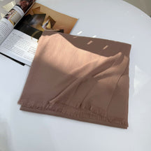 JM001  Plain Starry Hotfix Rhinestone Polyester Tassel Scarf