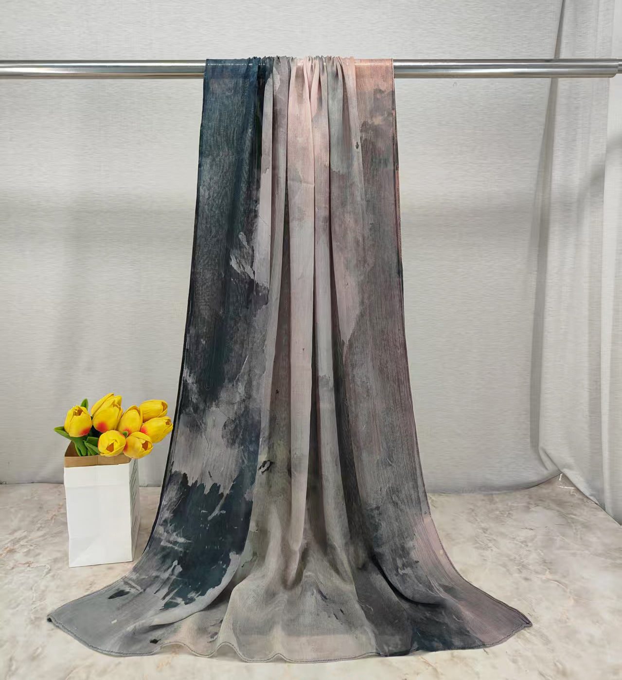 MYE001  Watercolor Modal Cotton Digital Print Scarf