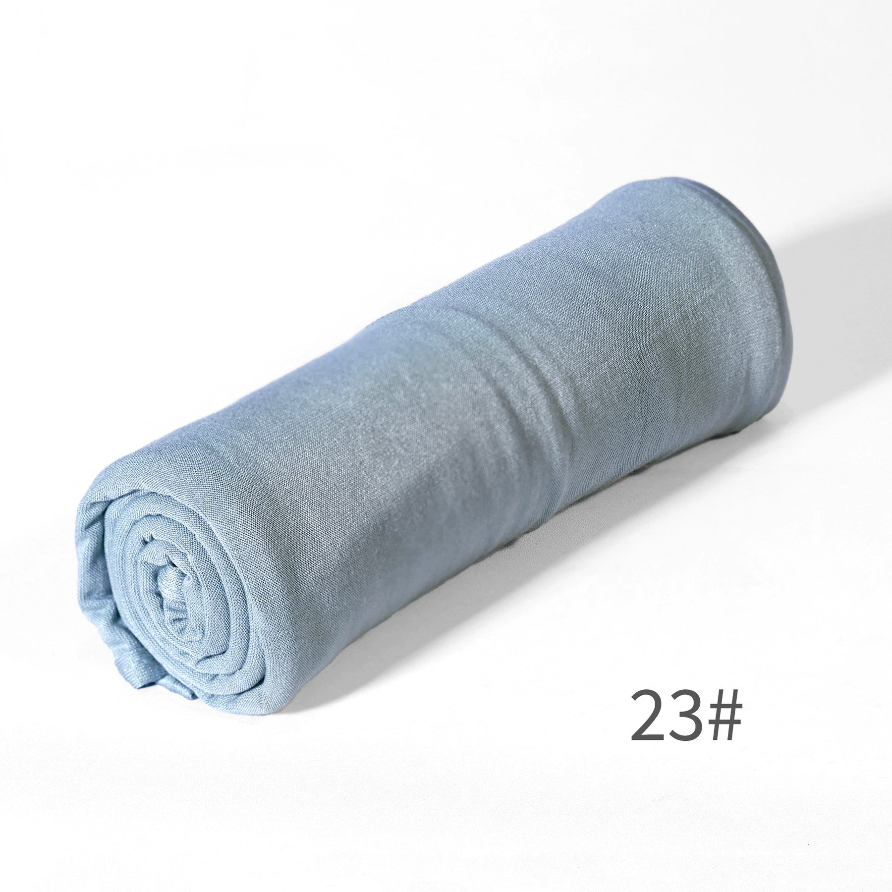 GRD14  Plain Asymmetric Mercerized Cotton Jersey Wrap Hijab