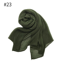 ND349  Plain Breathable Voile Twill Crinkle Hijab