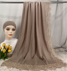 HY002  Elegant Plain Breathable Modal Hijab + Undercap Set