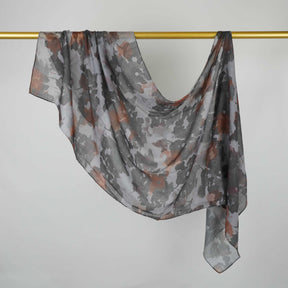 BF007  Polyester-cotton tie-dye watercolor hijab