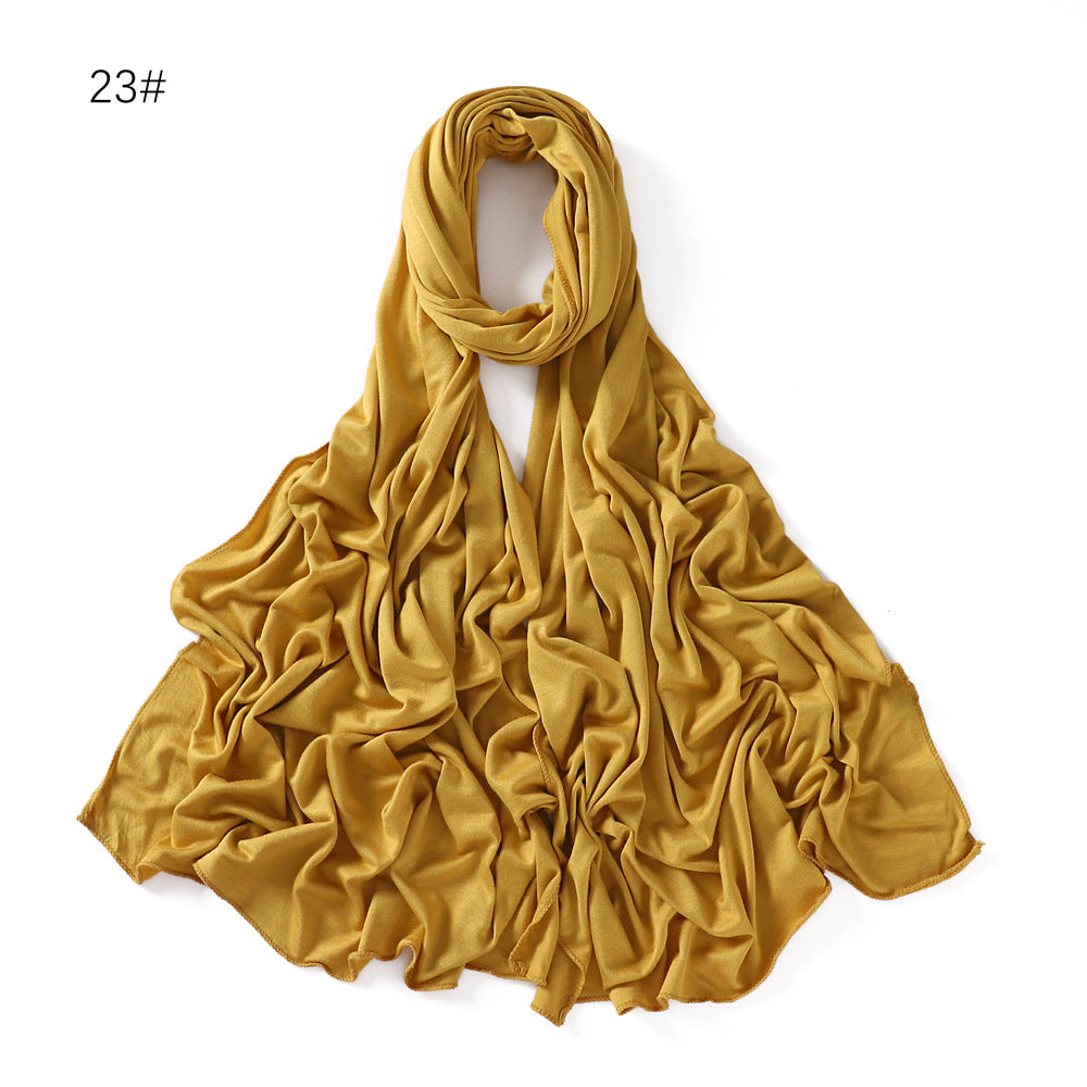 YZ101  Small-Size Plain Mercerized Cotton Jersey Hijab