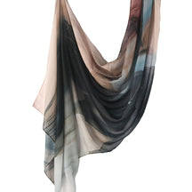 WJ001  Printed Tie-Dye Polyester Long Hijab