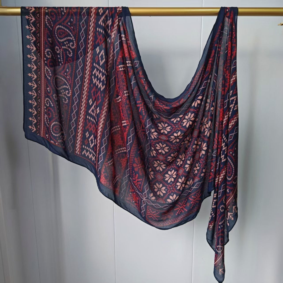 JB020 Printed Double-Sided Modal Hijab