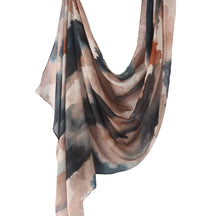 WJ001  Printed Tie-Dye Polyester Long Hijab
