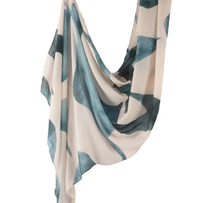 WJ001  Printed Tie-Dye Polyester Long Hijab